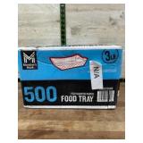 500 Polycoted Paper Food Trays
