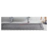 Gray Memory Foam Runner, 20 x 60 Inches