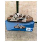 Women's Leather Sandals, Size 9