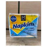 Pack of 1,200 Absorbent Paper Napkins