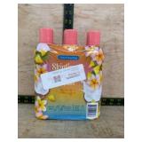 Pack of 3 Skin Care Body Wash Bottles