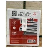 1-Inch View Binders, Pack of 8