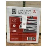 Pack of 8 1-Inch View Binders