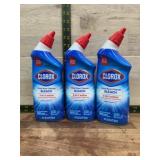 Clorox Toilet Bowl Cleaner, 2-in-1 Bleach, 3-Pack