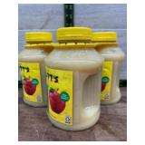 3 Plastic Bottles of Applesauce