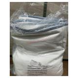White Blanket with Blue Trim
