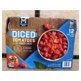 12 Cans of Diced Tomatoes in Juice