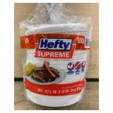 Hefty Supreme 100-Count Oval Plates