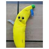 Banana-Shaped Pool Float With Smiley Face