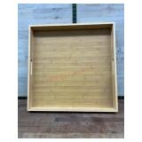 Rectangular Natural Wood Serving Tray