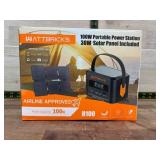 100W Portable Power Station with 30W Solar Panel