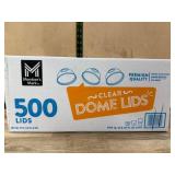 500 Clear Dome Lids