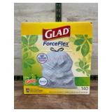 Glad ForceFlex Tall Kitchen Bags, 140 Count