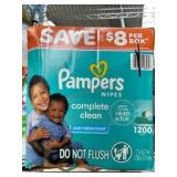 Pampers Complete Clean Baby Wipes, 1200 Count