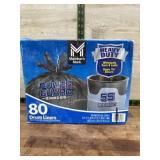 80 Heavy-Duty Drum Liners, 55 Gallon