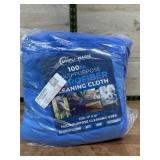 100-Pack Blue Microfiber Cleaning Cloths
