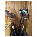 As is tiki torches. Varying conditions. Barrel