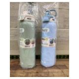2 Ello Plastic Water Bottles with Flip Lids