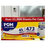 POM 2-Ply Toilet Paper, 45 Rolls