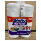 Hefty Supreme 6-Inch Disposable Plates, 320 Count
