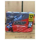Scott Shop Original Multi-Purpose Towels, 12 Rolls