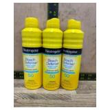 Three Neutrogena Beach Defense SPF 50 Sprays