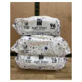 Three Packs of Fragrance-Free Baby Wipes