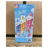 Secret Dry Spray Antiperspirant 3-Pack