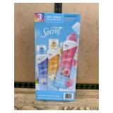 Secret Dry Spray Antiperspirant 3-Pack