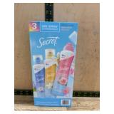 Secret Dry Spray Antiperspirant, 3-Pack