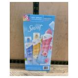 Secret Dry Spray Antiperspirant 3-Pack