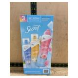 Secret Dry Spray Antiperspirant Variety Pack
