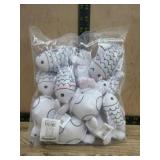 White Fish-Shaped Plush Toys