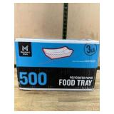 500 Polycoated Paper Food Trays