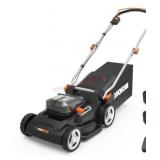 WORX Cordless Electric Lawn Mower with Accessories
