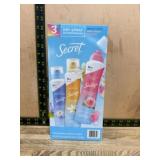 Pack of 3 Secret Dry Spray Antiperspirants