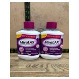 Twin Pack of MiraLAX Powder Laxative Bottles