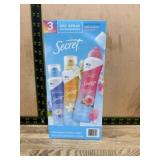 3-Pack Secret Dry Spray Antiperspirant