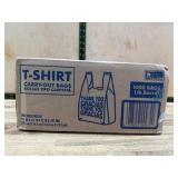 Case of 1,000 Disposable T-Shirt Carry-Out Bags