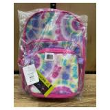 Tie-Dye Backpack With Front Zip Pocket