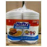 Hefty Supreme 8 7/8 Inch Lunch Plates, 250 Count