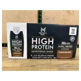 15-Pack High Protein Nutritional Shakes, Chocolate
