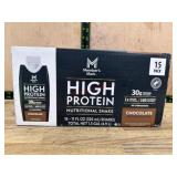 15-Pack High Protein Chocolate Nutritional Shakes