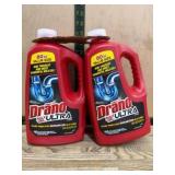 Two Bottles of Drano Max Ultra Gel Cleaner