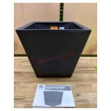 Black Plastic Square Planter
