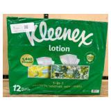 Kleenex Lotion Facial Tissues, 12 Flat Boxes
