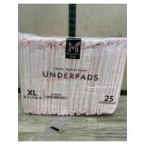Package of XL Underpads, 30x36 Inches, 25 Count