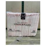 Pack of 25 XL Underpads, 30x36 Inches