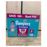 Pampers Cruisers 360 Pull-On Diapers, Size 4, 148