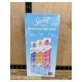 Secret Weightless Dry Spray Deodorant Set